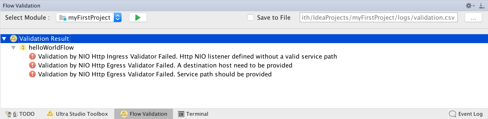 flowvalidator