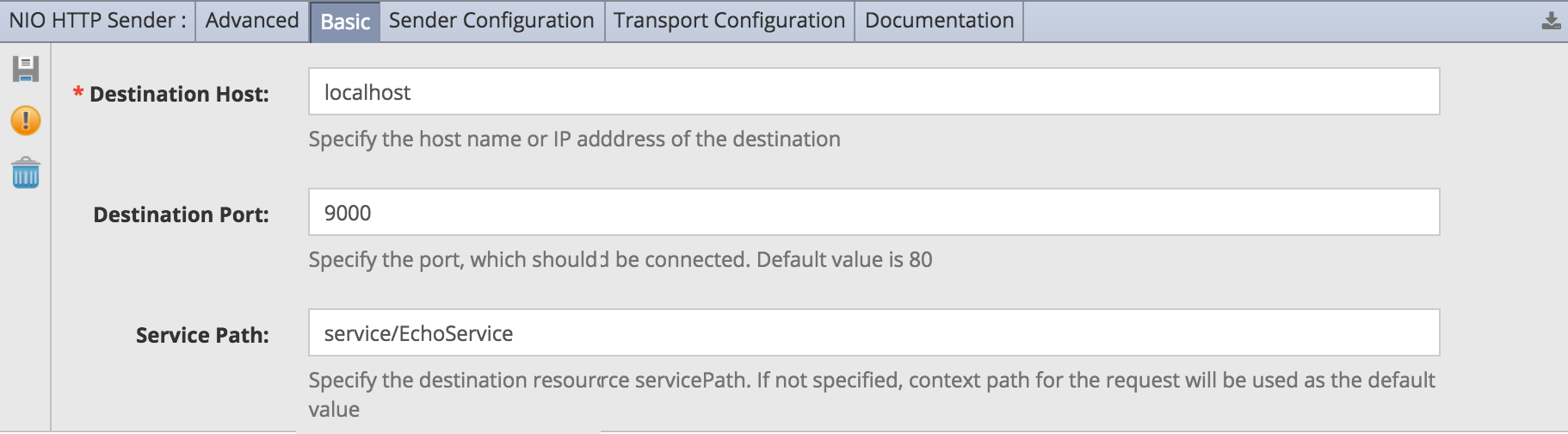 http sender prop