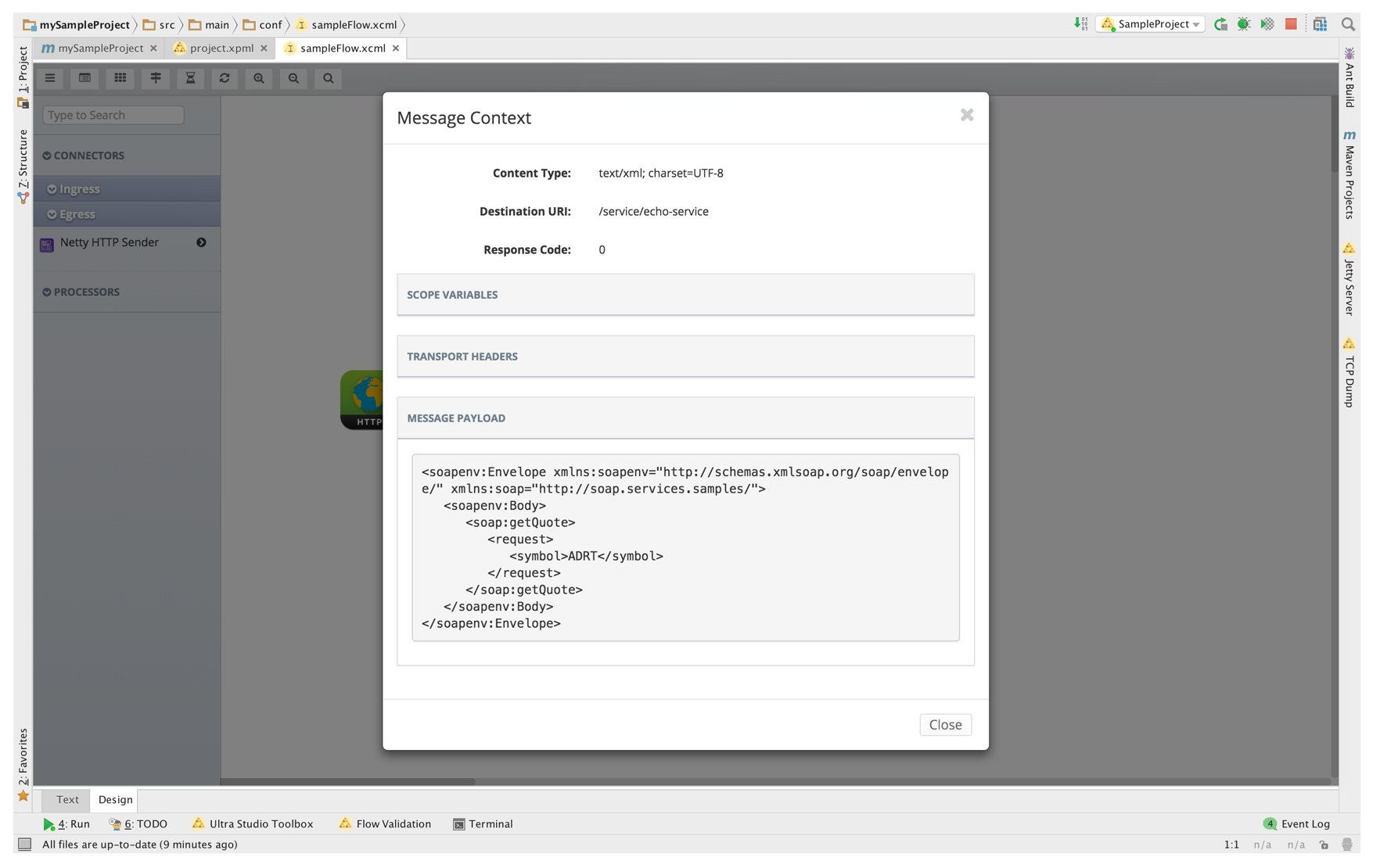 message view