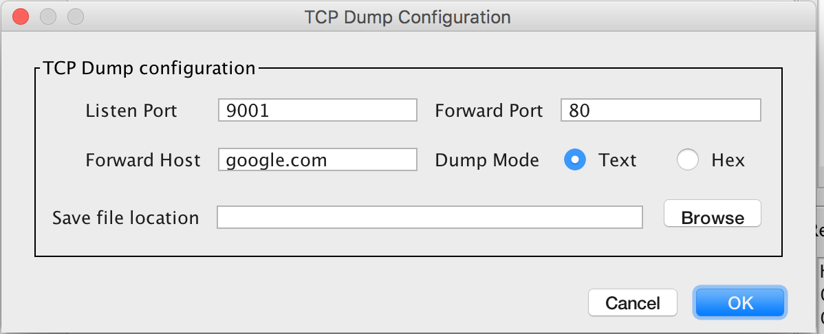 TCPDumpConfig
