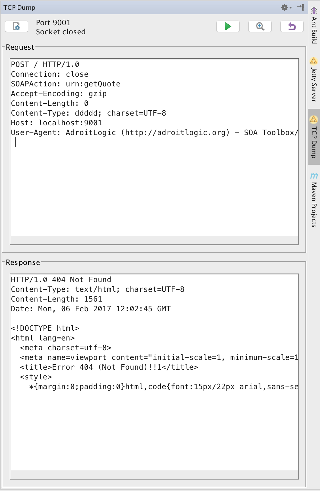 TCPDumpPanel